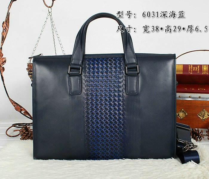 Bottega Veneta intrecciato VN briefcase B6031 royalblue&blue